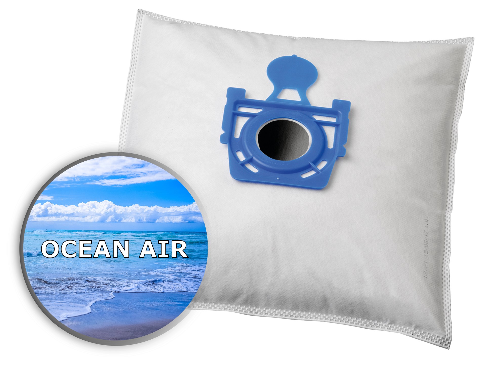 KOMA ZE01PL OCEAN AIR - Aromás porszívózsákok Zelmer Cobra, Flip, Furio, műanyag előlappal, 4db