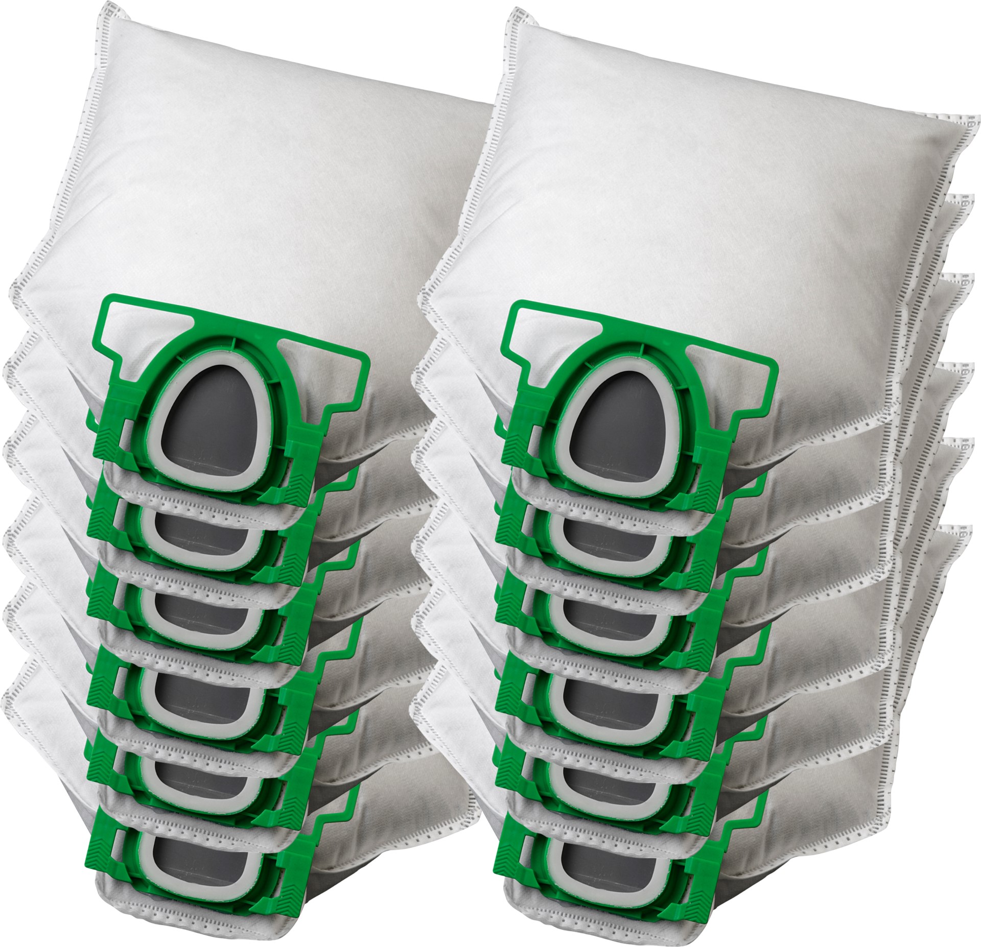 KOMA V200PL - 12 darabos porzsákkészlet Vorwerk VK 200 Kobold porszívókhoz, műanyag előlappal, szintetikus
