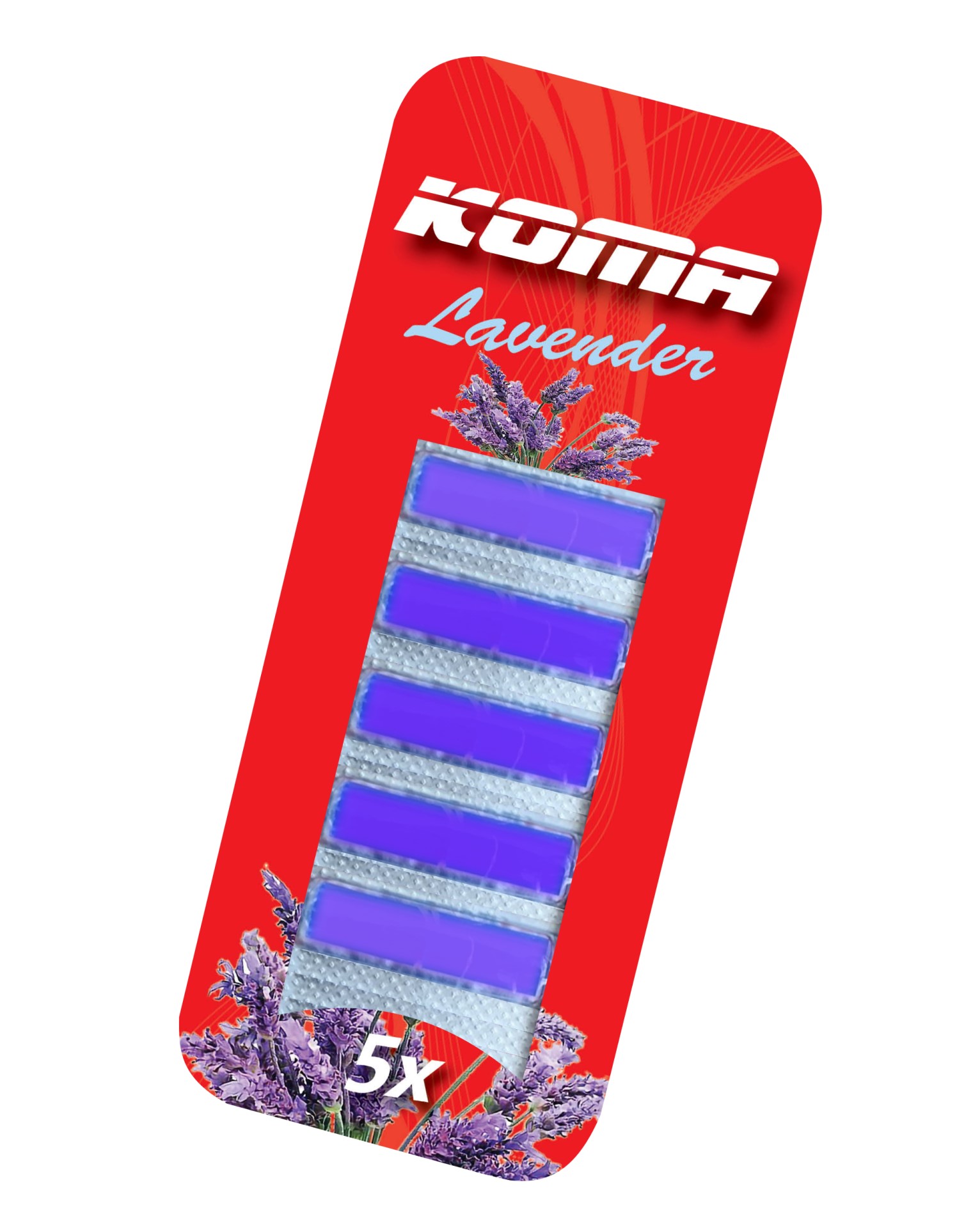 KOMA OSV7 - Porszívóhoz illat Levendula (levendula illat), 5db csomagban