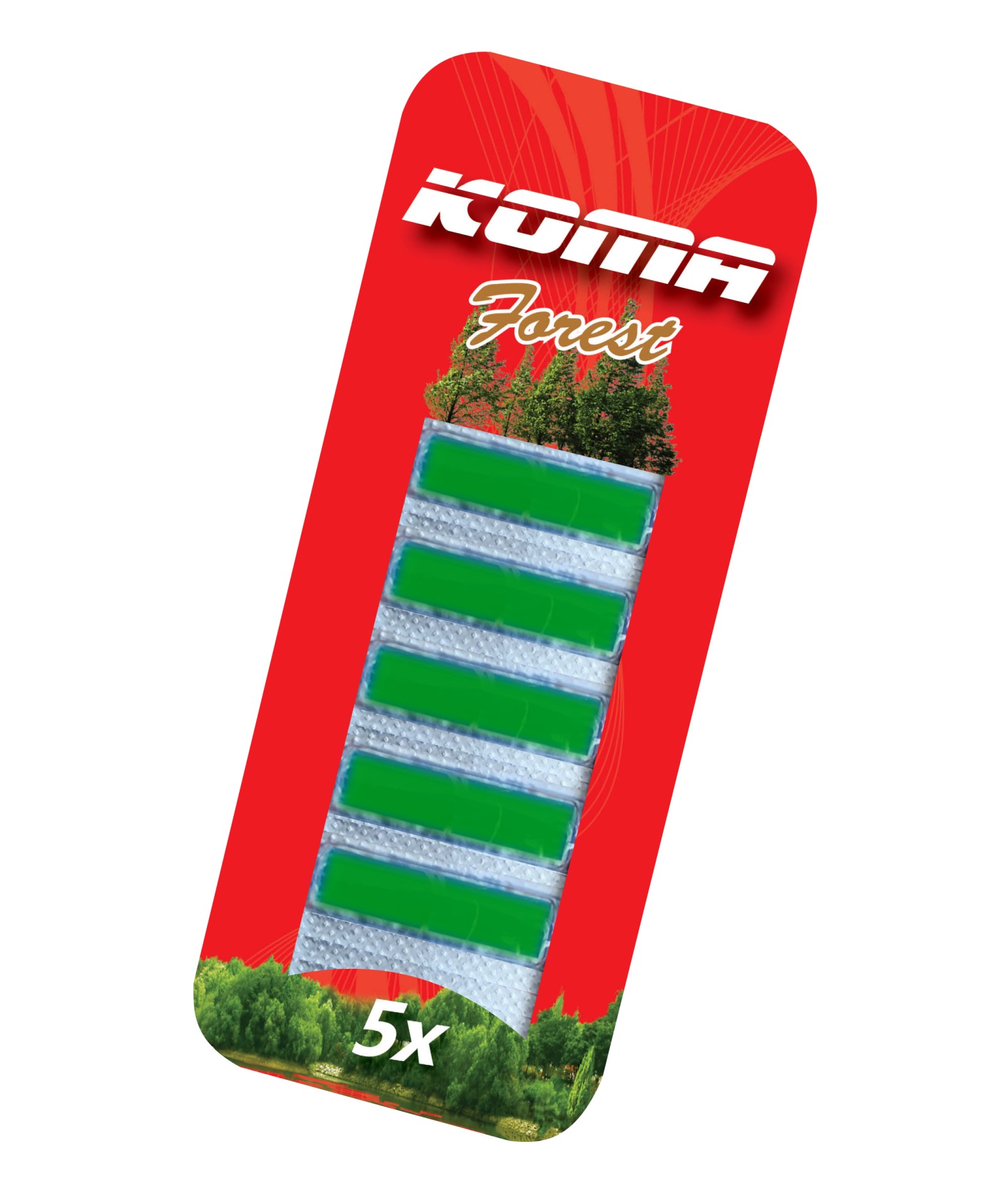 KOMA OSV8 - Porszívóhoz illat Erdő (erdő illat), 5db csomagban